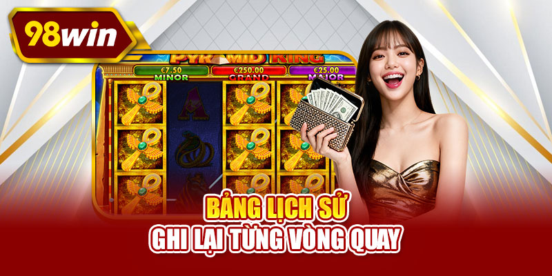 Bảng lịch sử ghi lại từng vòng quay